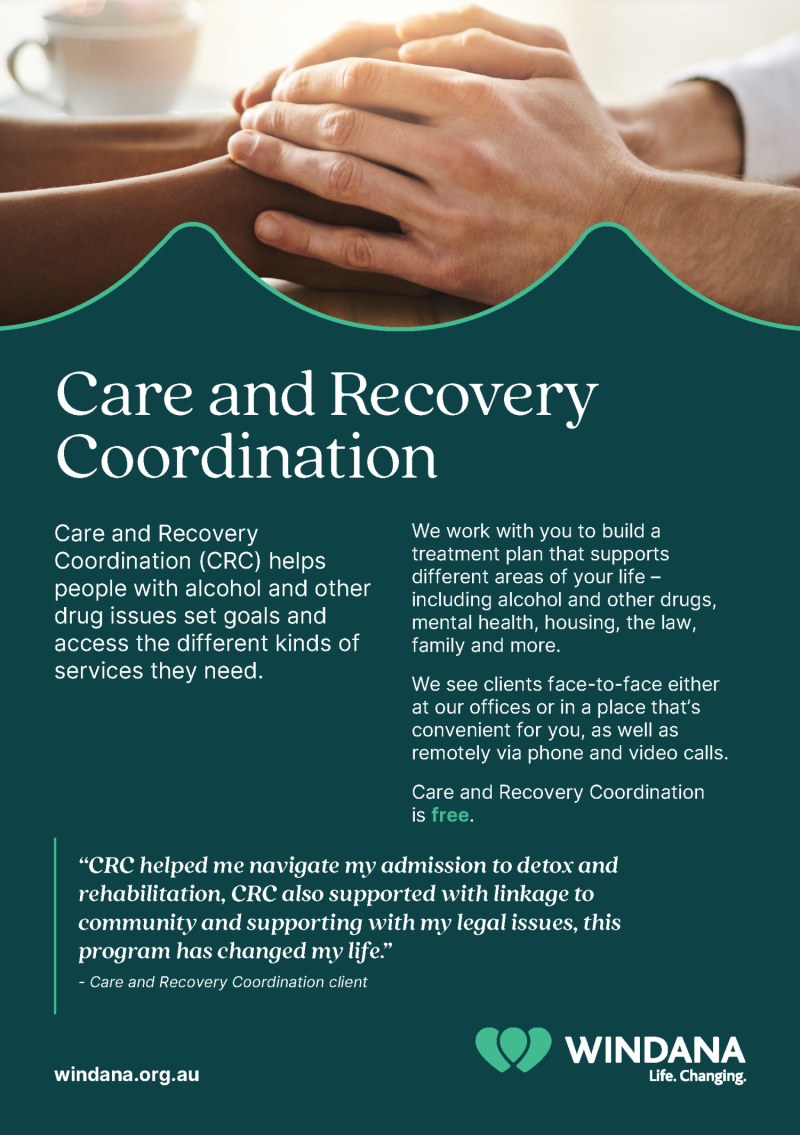 Thumbnail of Care and Recovery Coordination flyer