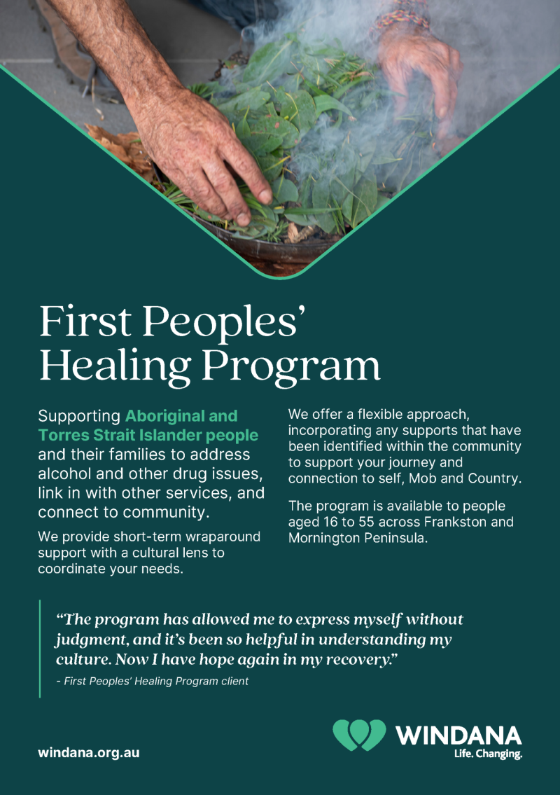 Thumbnail of First Peoples' Healing Program flyer