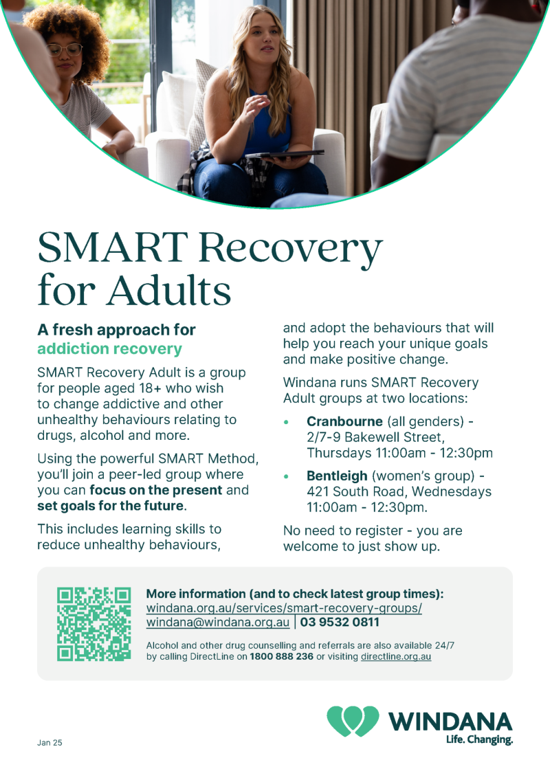 Thumbnail of SMART Recovery for Adults flyer