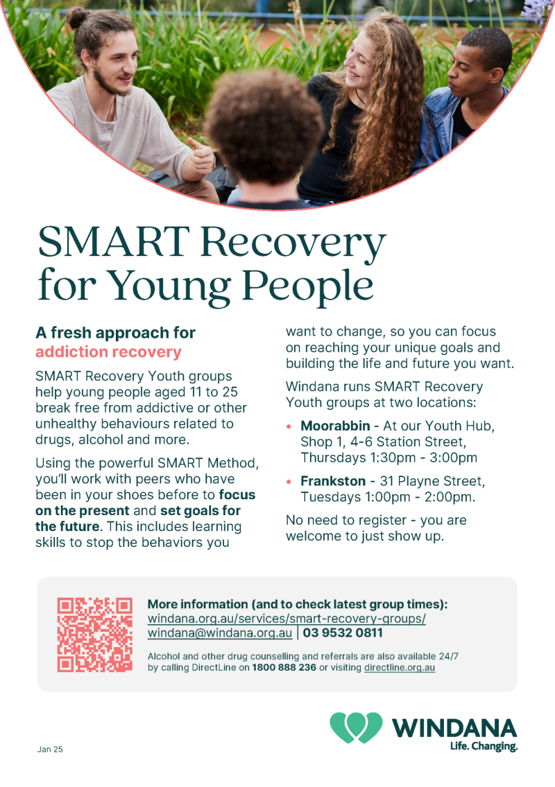 Thumbnail of SMART Recovery for Young People flyer