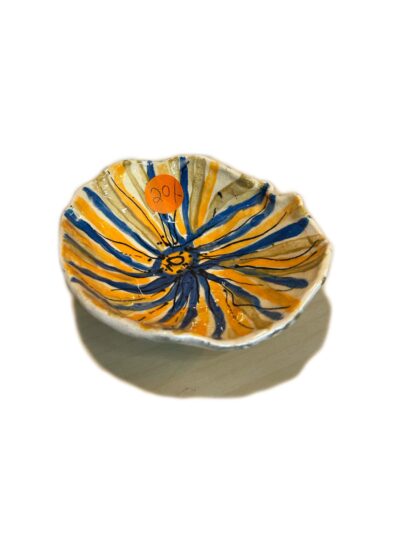 <b>Title: </b>Hand made pottery pieces<br /><b>Artist: </b>Suki<br /><b>Description: </b>Various handmade earthenware pottery pieces, colourful underglazes and over glazes<br /><b>Medium: </b>Earthenware clay and glaze<br /><b>Price: </b>Ranging from $15 - $40 per piece <br />