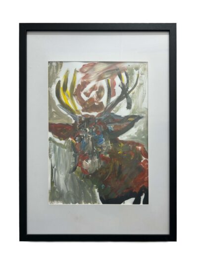 <b>Title: </b>Deer<br /><b>Artist: </b>Dean<br /><b>Description: </b>nan<br /><b>Medium: </b>Acrylic on paper in frame <br /><b>Price: </b>SOLD<br />